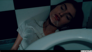 Щупальца захватили Стефани Кайлер в туалете - даже поссать не дали нормально